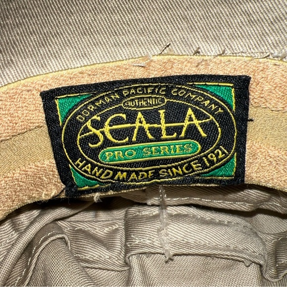 Dorfman Pacific Scala Straw Brimmed Vented Sun Hat Size Medium main image 11